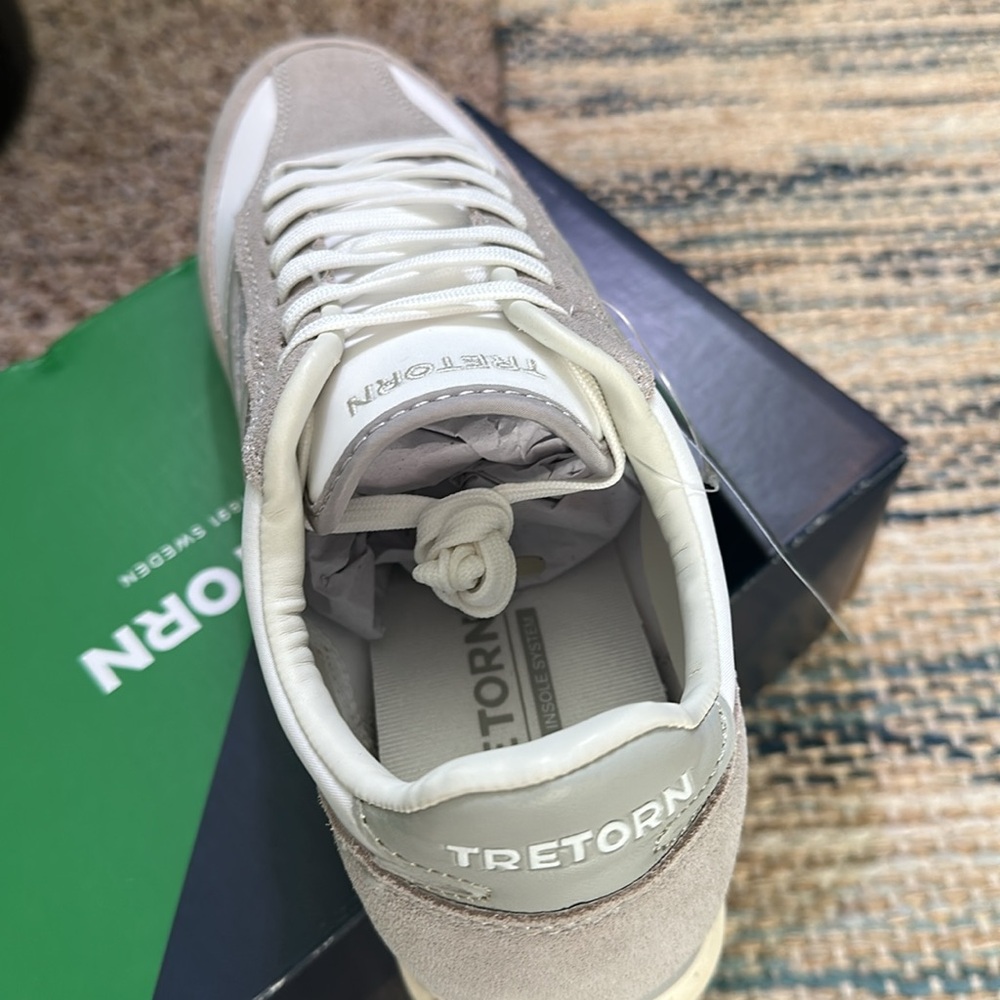 BRAND NEW IN BOX! Tretorn Kristine Grey and White Sneakers | size 7.5 - Picture 6 of 6